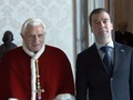 Pāvests tiekas ar Krievijas Federācijas prezidentu D. Medvedevu (video)