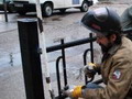 Rūpējas par satiksmes drošību pie dievnama