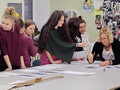 LMMDV topošie dizaineri izstrādā Liepājas Katoļu skolas formas prototipu