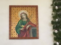 Kalnu katoļu baznīcā iesvēta draudzes aizbildnes altārgleznu