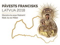 Pāvesta Franciska apustuliskās vizītes Latvijā oficiālais logo un moto