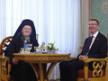 Patriarhs Bartolomejs I tikās ar Latvijas Valsts prezidentu Edgaru Rinkēviču