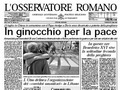 L'Osservatore Romano: konflikts ir dzīvības profanācija