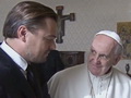 Pāvests ticies ar aktieri Leonardo Di Kaprio (video)
